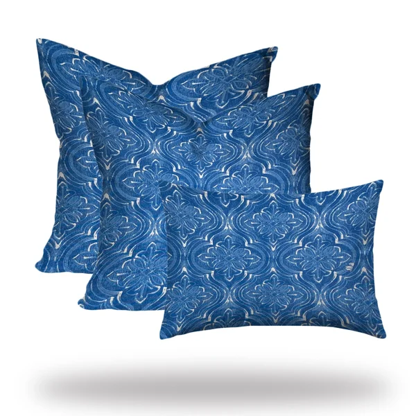 Joita Atlas Collection Indoor Outdoor Lumbar Pillow Set Envelope Covers Only