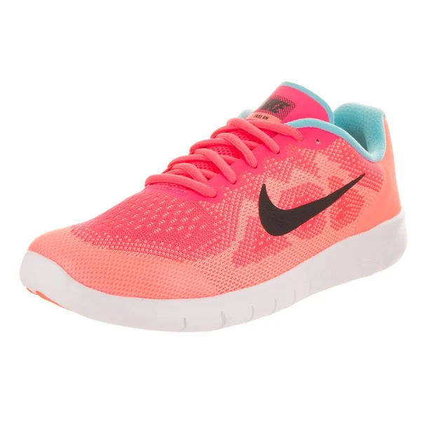 Nike Kids Free RN 2017 (GS) Running Shoe, Pink
