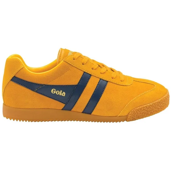 Gola Harrier Sun Navy Gum Mens Suede Trainers, 11 UK