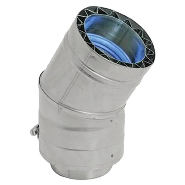 Duravent W2-3014 30 Degree Double Wall Elbow for 14 inch Inner Diameter Vent Pipe from The, Silver