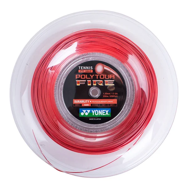 Yonex Poly Tour Fire 120/17G Tennis String Reel Red - PTFIRE120R