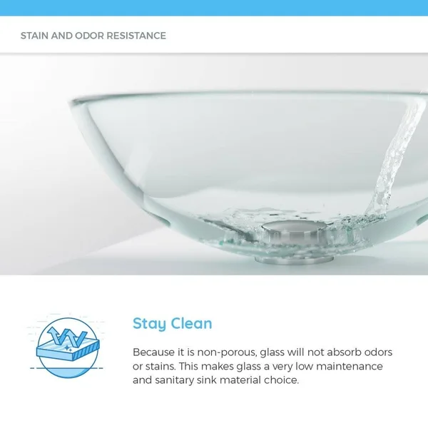 Mr Direct 601 Emerald Vessel Sink Ensemble with A Chrome Finish 731 Faucet - Pop-Up Drain, and Sink Ring.