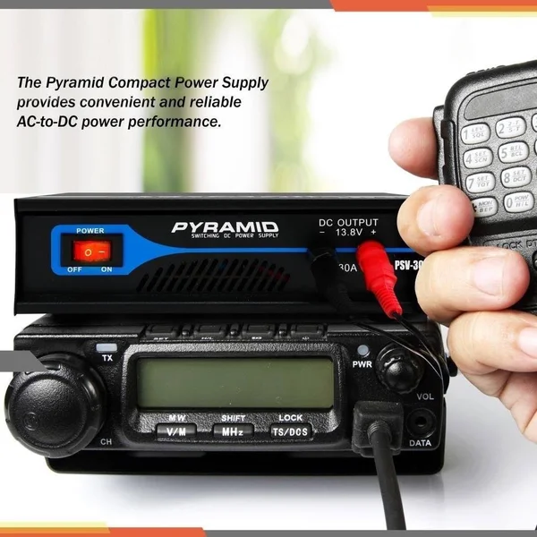 Pyramid Compact Power Supply - AC-to-DC Power Converter, 30 Amp Bench Power