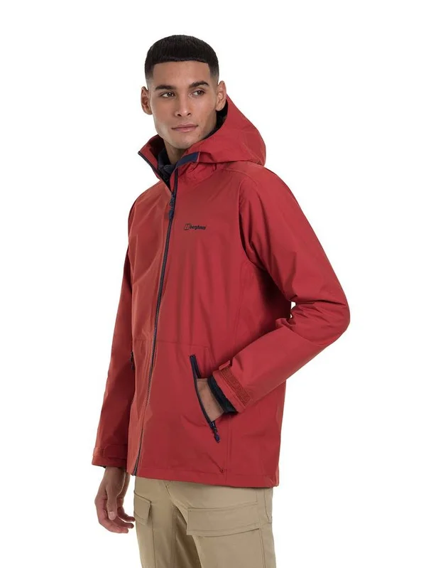 Berghaus Deluge Pro 2.0 Mens Waterproof Jacket Red Ochre S