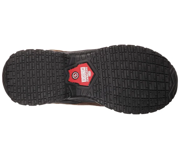 Men's Skechers Work Relaxed Fit Soft Stride Constructor II ST, Size: 7.5, Brown