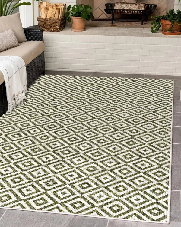 Jill Zarin Outdoor Costa Rica 7& x 10& Area Rug - Yellow
