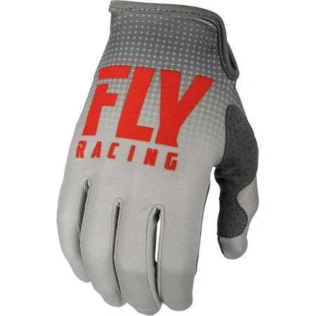 Fly Racing Lite Hydrogen Gloves Red/Gray (Red, 7), Men's, Size: One Size