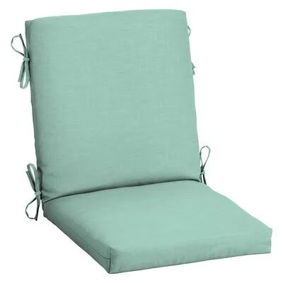 Outdoor Seat/Back Cushion Sand & Stable Fabric: Aqua - Size: 3.5x22 H x 18x22 W x 16.5x22 D