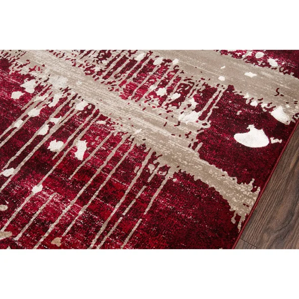 Momeni Monterey MO-02 3&3x22 x 5& Red Area Rug