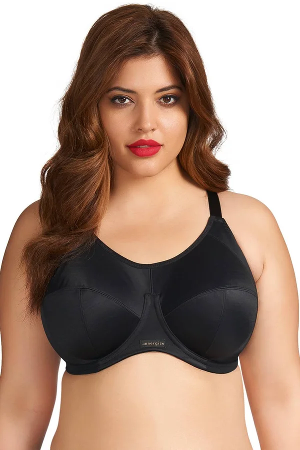 Elomi Energise Underwire Sports Bra, Black