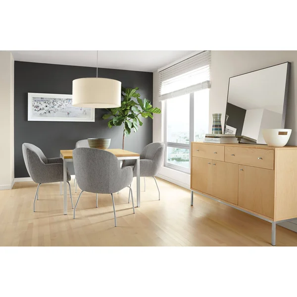 Room & Board - Modern Infinity Mirror 2D 36W 36H in Stainless Steel Silver