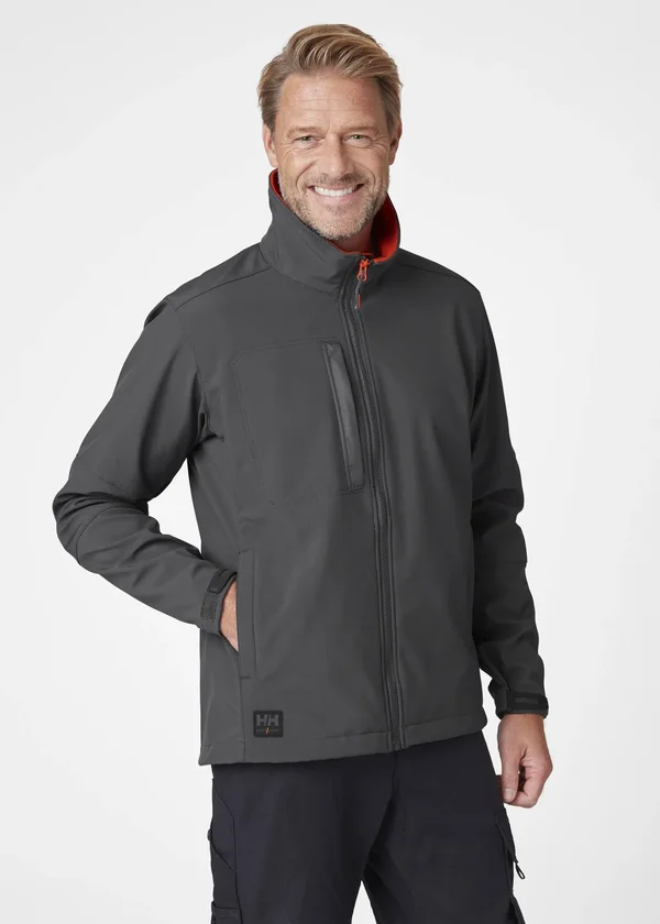 Helly Hansen Men's Kensington Softshell Jacket Dark Grey - Large