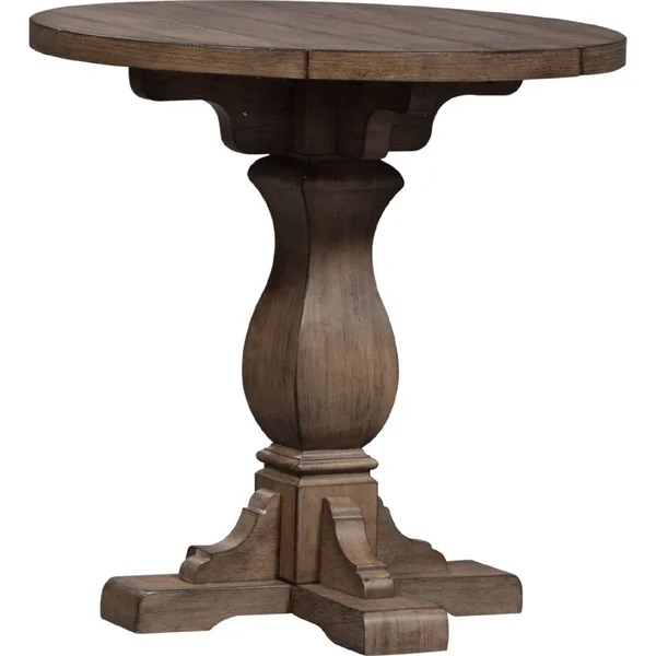 Liberty Furniture Industries Harvest Home Drop Leaf End Table, Brown