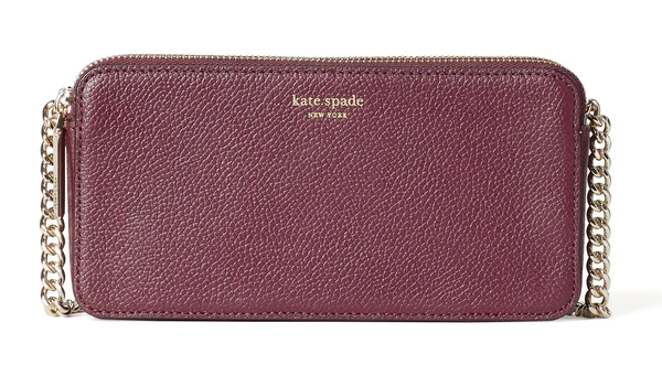 Kate Spade New York Margaux Double-Zip Mini Crossbody Deep Cherry NA