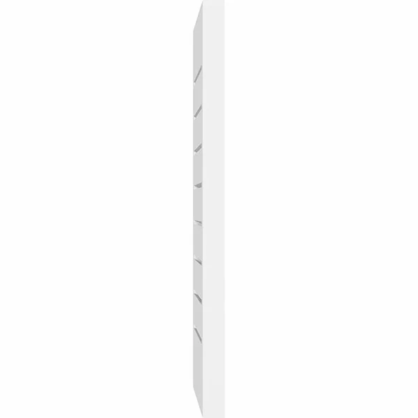 Ekena Millwork GVPVE12X3602SF 12x22W x 36x22H Vertical Surface Mount PVC Gable Vent: Functional - w/ 2x22W x 1-1/2x22P Brickmould