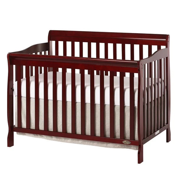 Dream on Me Ashton 5 in 1 Convertible Crib - Cherry