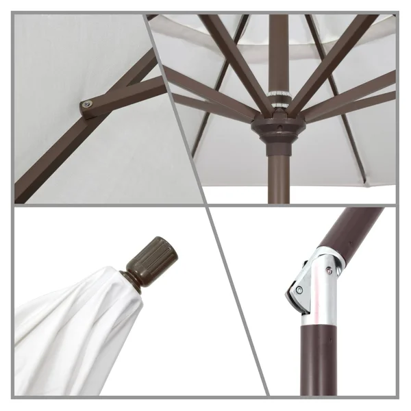 California Umbrella 9 ft. Aluminum Push Button Tilt Market Umbrella