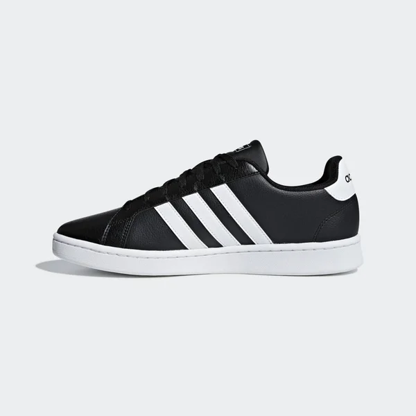 Adidas Men's Grand Court Tennis Shoes Core Black/White - 5.5