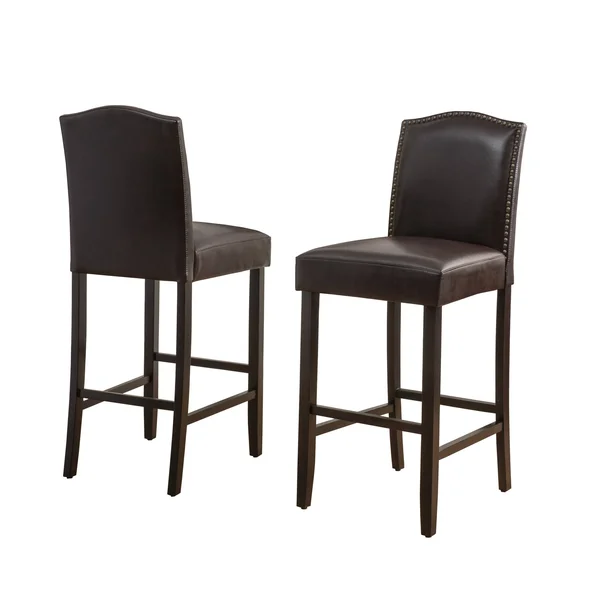 Christopher Knight Home Logan Barstool, Brown - 2 count