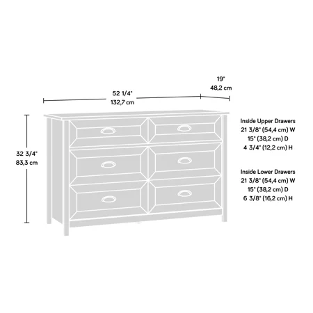 Better Homes & Gardens Lafayette Dresser - English Walnut Finish
