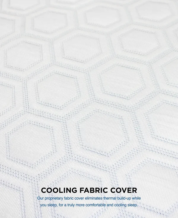 SensorGel Luxury ICOOL 4.5x22 Gel-Infused Memory Foam Twin XL Mattress Topper - White