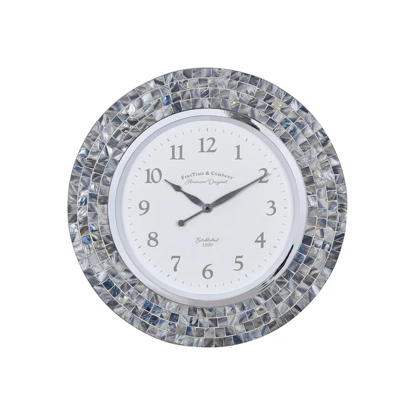 FirsTime & Co. Vivien Blue Pearl Mosaic Clock