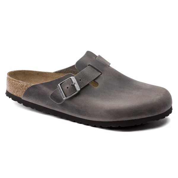 Birkenstock Boston Oiled Leather Iron Soft Footbed 45