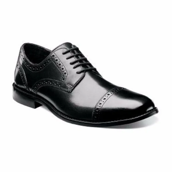 Nunn Bush Men's Norcross Cap Toe Oxford Black 9 M