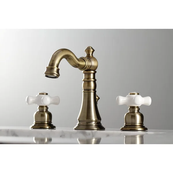 Kingston Brass FSC1970PX American Classic 8 in. Widespread Bathroom Faucet - Matte Black