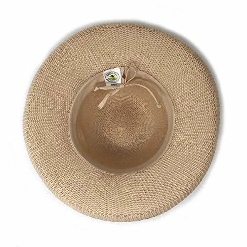 Wallaroo Women's Petite Victoria Sun Hat - Tan - Swimoutlet.com