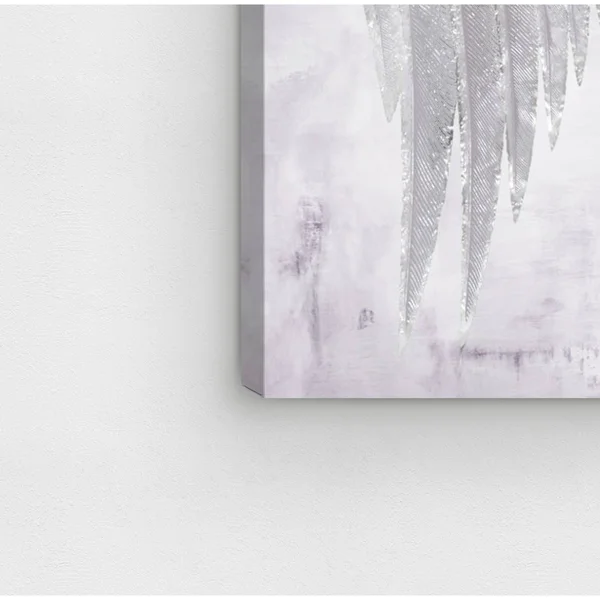 Oliver Gal White Wings of Angel Amethyst Fashion Canvas