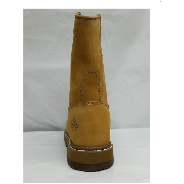 MuckBoots Men's Wheat Wellie Classic Composite Toe Work Boot, Size 14W