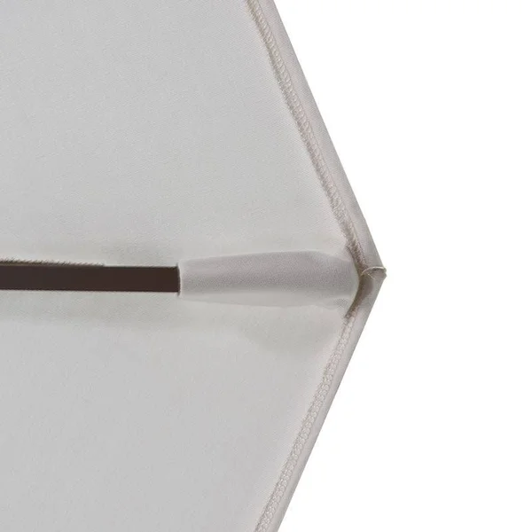 California Umbrella 9 ft. Aluminum Push Button Tilt Olefin Market Umbrella - White
