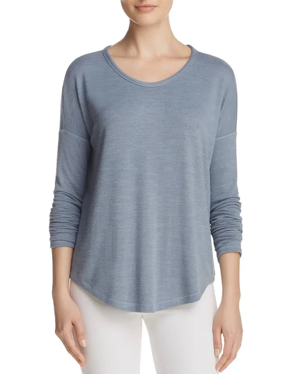 Rag & Bone Hudson Long Sleeve Tee x Small, Black