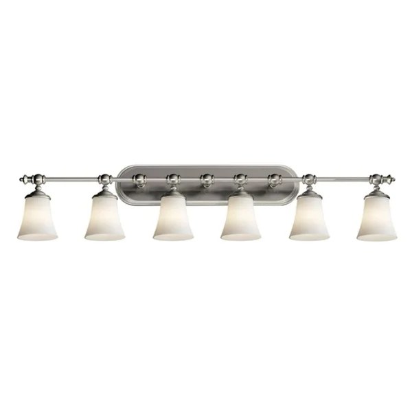 Justice Design FSN-8526-20-OPAL-NCKL Fusion Tradition - 6 Light Bath