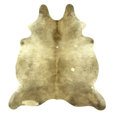 Maultsby Handmade Cowhide Light Gold Area Rug Foundry Select