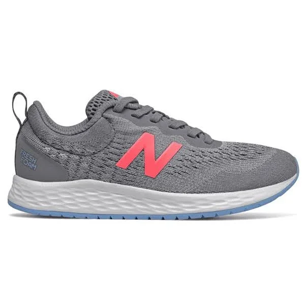 New Balance Kids& Fresh Foam Arishi - Grey/Pink (Size 10.5)