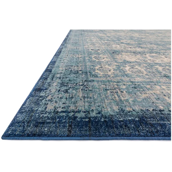 Loloi Anastasia AF-14 2&7x22 x 10& Light Blue - Ivory Rug