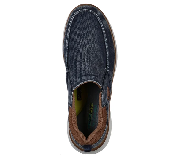 Skechers Men's Delson 2.0 Larwin Slip On - Navy