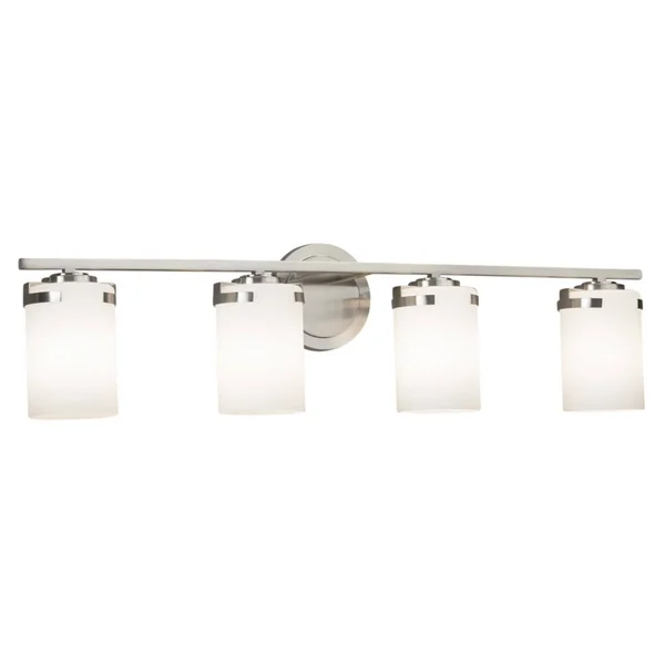 Justice Design Fusion Atlas FSN-8454-10-OPAL 4-Light Bath Bar