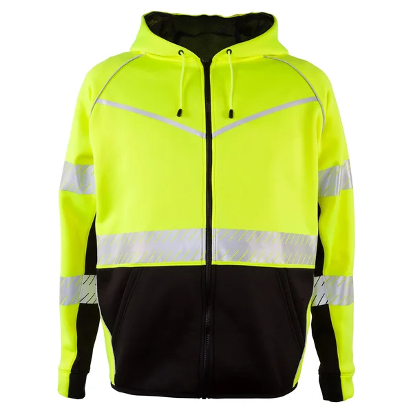 ml Kishigo Premium Black Series Full-Zip Hooded Sweatshirt - 4XL - Lime