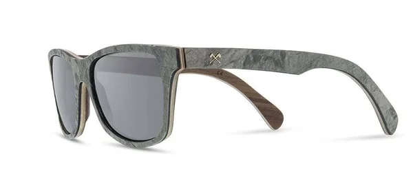 Shwood Canby Stone Sunglasses - White Slate, Grey Polarized