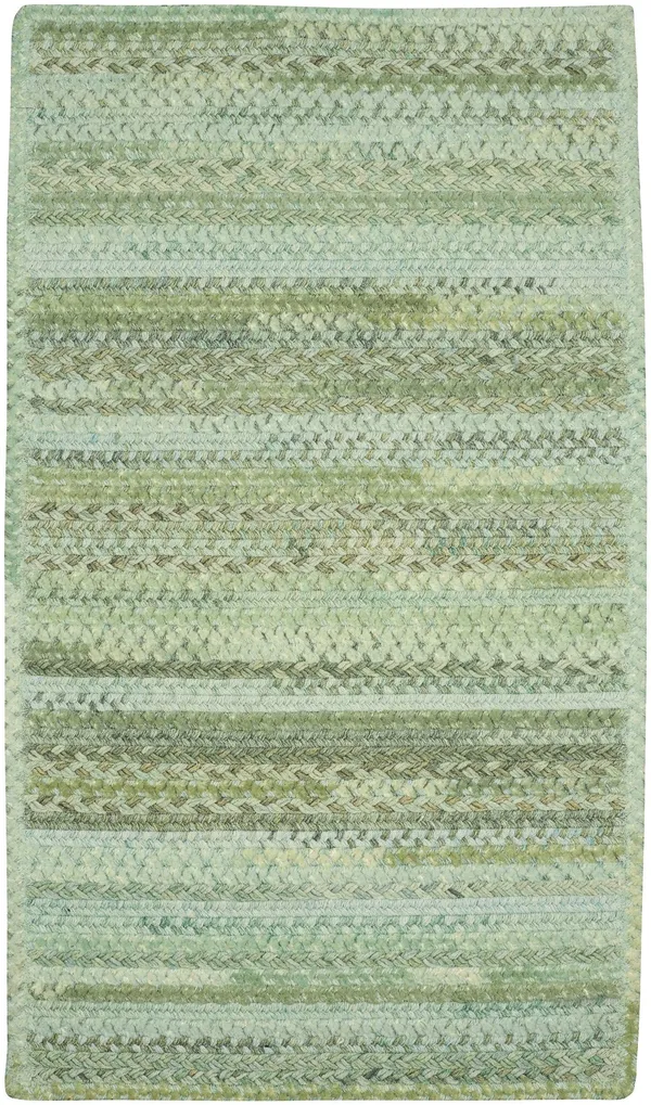 Capel Rugs Harborview Green Braided Rug 5& x 8&