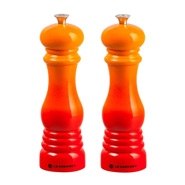 Le Creuset Flame Salt and Pepper Mill Set