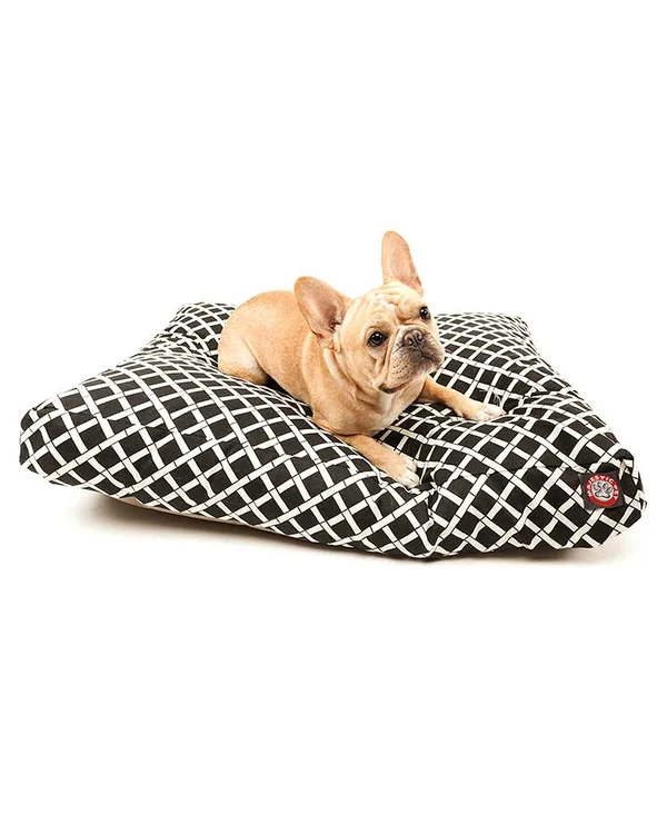 Majestic Pet Bamboo Black Large Rectangle Pet Bed