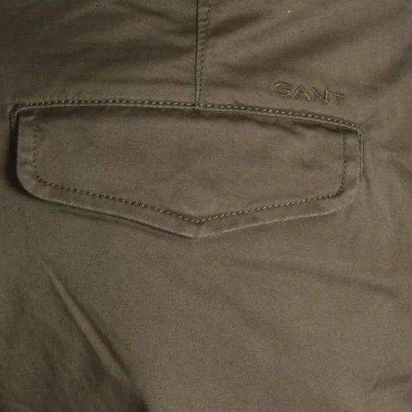 Gant Relaxed Fit Twill Utility Shorts, Green