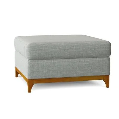 Egremont 37x22 Rectangle Standard Ottoman Greyleigh Body Fabric: Eiko Ocean Breeze