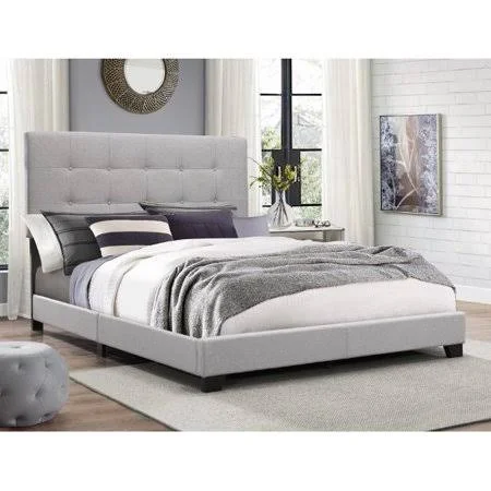 Crown Mark Florence Gray Panel Bed - Multiple Sizes Queen
