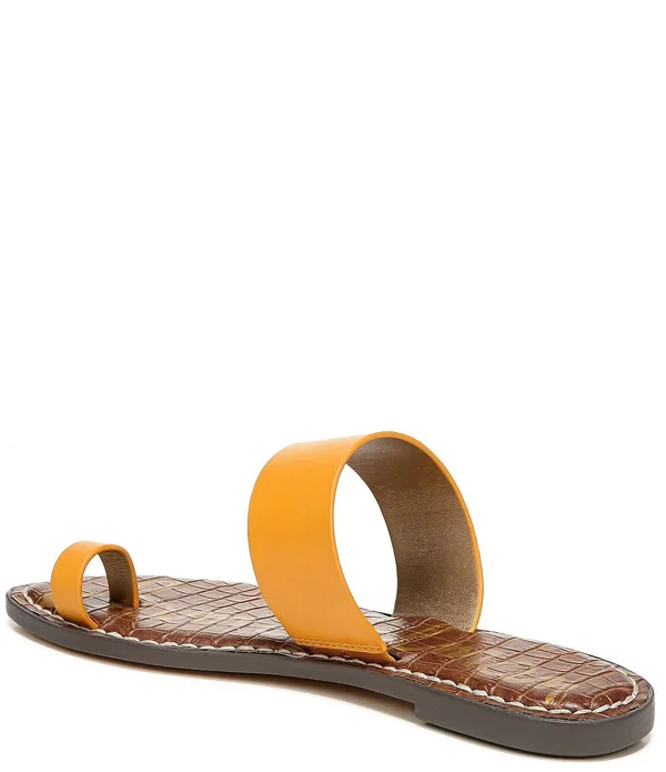 Sam Edelman Women's Gorgene Toe Ring Slide Sandals - White