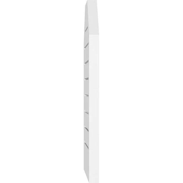 Ekena Millwork GVPOT30X3602SF 30x22W x 36x22H Octagonal Top Surface Mount PVC Gable Vent: Functional, w/ 2x22W x 1-1/2x22P Brick